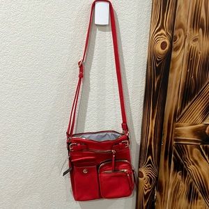 NWT red vegan purse